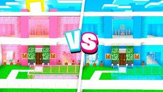 CRAZY Boy vs Girl MODDED Minecraft HOUSE Battle!