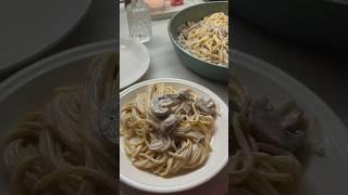Сливочная паста с грибами 