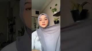 Tutorial hijab pashmina untuk muka bulat dan pipi tembem (chuby) berkacamata