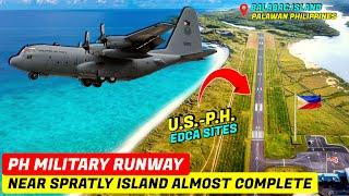 Military Runway of U.S. and PH EDCA Site Near Spratly Island Almost Complete