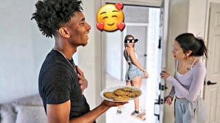 HOT Flirty Neighbor Cooked Me Food Prank On Crazy Wife! *SHE SNAPS*