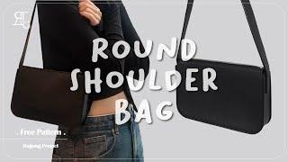 [무료패턴ㅣFree Pattern]  라운드 숄더백 만들기 / 가죽공예 독학 / Round Shoulder Bag / Leather Craft