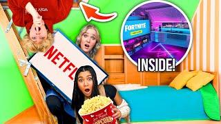 WE BUiLT a SECRET ROOM to HiDE FROM Our LiTTLE SiSTERS!