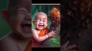 little monk cute #youtube shorts#cute baby  