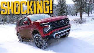 The 2025 Chevy Tahoe Z71 Performed WAY Better In The Snow Than We Expected!