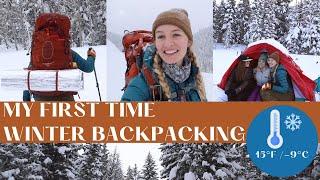 WINTER BACKPACKING VLOG // WINTER CAMPING TRIP