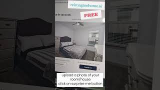 #shorts REimagine Home - Free AI tool to instantly redesign your home