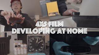 4x5 Film Developing At Home! - My Process