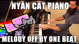 Nyan Cat (piano) but the melody is off one beat