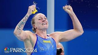 Sarah Sjoestroem TAKES HOME GOLD, beating out Torri Huske in 100m free | Paris Olympics | NBC Sports