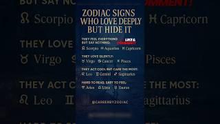 Zodiac Signs Who Love Deeply But Hide It #astrology #horoscope #usa