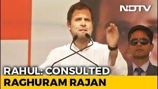 Consulted Raghuram Rajan On Minimum Income Guarantee Scheme: Rahul Gandhi