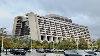 Disney's Contemporary Resort Walk in Rain/Wind from Hurricane Idalia in 4K | Walt Disney World 2023