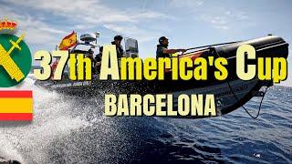 Dispositivo de seguridad de Guardia Civil en la Copa América de Vela 2024 en Barcelona