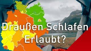 Wildcampen Teil 1 | Was ist erlaubt – Outdoor Recht für Radreisen️ (Draußen Schlafen)