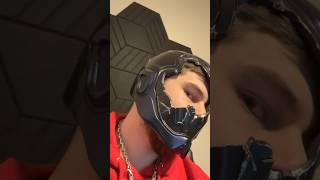 Battle Damaged Blue Beetle Helmet 3D Printed (printing, weathering, painting, magnet installation)