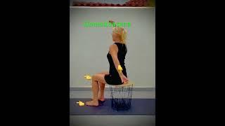#yoga #shortvideo #balance #yogaforbeginners #buddha 35.Yoga Pose Beginners Gomukhasana de la silla