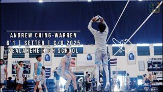 Andrew Ching-Warren | 6'1 | Setter | Kealakehe High School C/O 2025