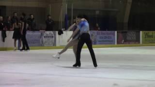 Julia BIECHLER / Damian DODGE practice FD  2017 U.S. Nationals