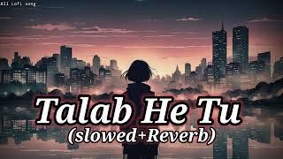 Talab He Tu (slowed+Reverb) Sed Lofi Song Tu He Nasa #lofimusic #sedstatus #slowedreverb