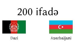 200 ifadə - Əfqan dili - Azərbaycan dili