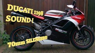 DUCATI 1198 70mm EXHAUST SOUND