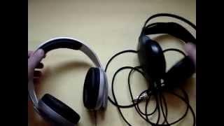 AKG K44 side by side with Sennheiser HD 212 Pro headphone