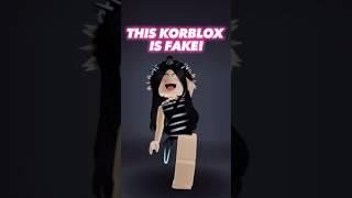 This korblox is fake #roblox #robloxshorts #viral #korblox