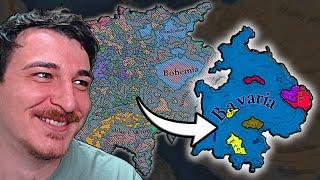 PDX REVISED EU5 Political MAP of HRE & Bavaria GAMEPLAY FLAVOR !!