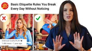 Etiquette Coach Reacts to Hilarious 5-Minute Crafts' Etiquette Advice