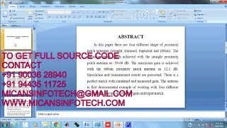 Dual Resonance Proximity Coupled Patch Antenn