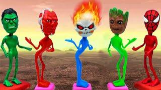 Making Dame Tu Cosita mixed Ghost Rider, Vision marvel, Groot with clay  Polymer Clay Tutorial