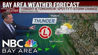 Bay Area Forecast: Spotty Thunderstorm Chance