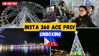INSTA 360 ACE PRO UNBOXING + Low Light Video Test (MOA SEASIDE, PHILIPPINES)