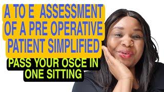 NEW  TEST OF COMPETENCE #A - E ASSESSMENT SIMPLIFIED # OSCE MADE EASY# ASSESSMENT OF A PATIENT #