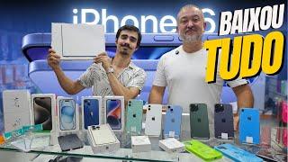 COM O LANÇAMENTO DO IPHONE 16 BAIXOU TUDO - MEGA PROMOÇÃO DE IPHONES.