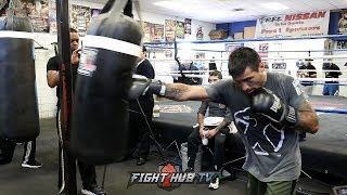 LUCAS MATTHYSSE LOOKING SOLID! FULL HEAVY BAG WORKOUT - MATTHYSSE VS KIRAM