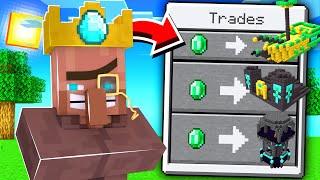 ماين كرافت بس القروي يعطينا قلاع اسطورية! - Villagers Trade OP Structures