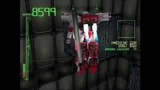 Armored Core 1 Destroy Floating Mines Final Mission No H+ Mid Biped Green Blade