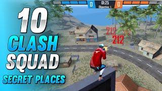 TOP 10 CLASH SQUAD SECRET PLACES FREE FIRE | CLASH SQUAD TIPS AND TRICKS - GARENA FREE FIRE