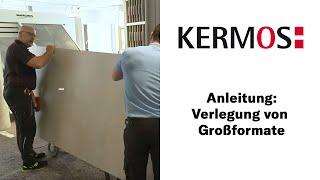 Fachmännische Verlegung von großformatigen KERMOS-Fliesen