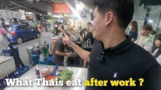 Bangkok REAL street food near BTS station!! EASY for you to follow!