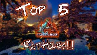 Ark Crystal Isle | Top 5 PvP Hidden Base Locations and RatHoles!