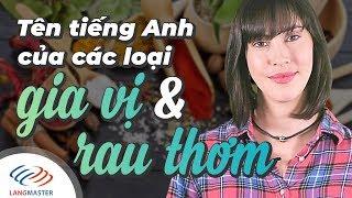 Langmaster - Tên tiếng Anh của các loại Gia Vị & Rau Thơm [Học tiếng Anh cho người mới bắt đâu #1]