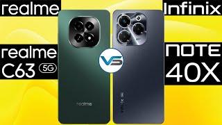 Realme C63 5G VS Infinix Note 40x 5G | Infinix Note 40x 5G VS Realme C63 5G