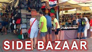  #Antalya Side Turkey Shopping. SIDE WEEKLY BAZAAR ON SATURDAYS / Replica in TÜRKIYE #side #turkey