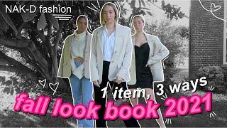 1 item, 3 occasions *FALL LOOK BOOK 2021* 