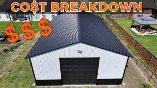 30x50 Metal Building Price | Metal Workshop with Concrete | WolfSteel Buildings