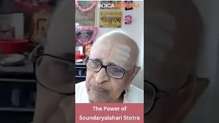 The power of Soundaryalahari Stotra