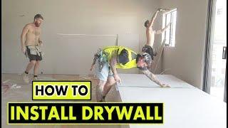 How to Install Drywall